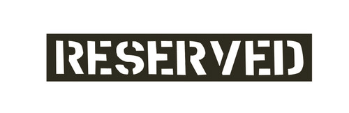 CH Hanson 12434, Stencil-RESERVED 12" Characters PVC_main