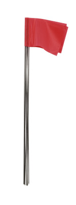 CH Hanson 15065, Stake Flags-15" Staff, 2-1/2"x3-1/2" Flag, Red Fluorescent  10Pcs._main
