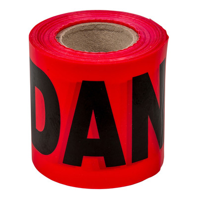 CH Hanson 15007, Barricade Tape-DANGER 200'x3"x2Mil Red_main
