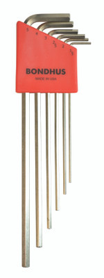 Bondhus 17146, Set 6 BriteGuard Plated Hex L-Wrenches 1.5-5mm - Xlong_main