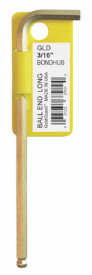 Bondhus 37903, 1/16" GoldGuard Plated Ball End L-Wrench, 1 piece_main