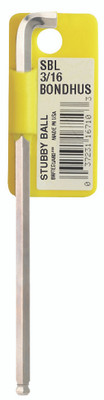 Bondhus 16711, 7/32" BriteGuard PL Stubby Ball End L-Wrench, 1 piece_main