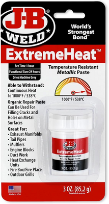 JB Weld 37901, Extreme Heat High Temp Exhaust Paste, 3 oz Plastic Tub_main