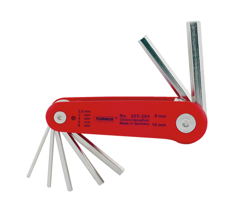 KUKKO 205-202, Hand clamps with 2,5, 3,0, 4,0, 5,0, 6,0, 8,0 mm key width 6-piece_main