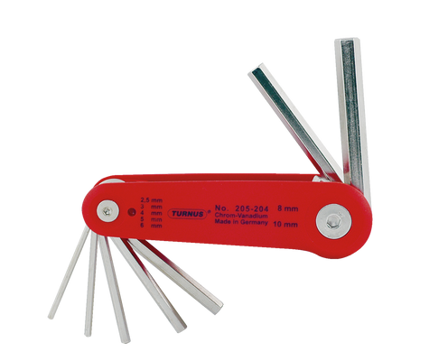 KUKKO 205-202, Hand clamps with 2,5, 3,0, 4,0, 5,0, 6,0, 8,0 mm key width 6-piece_main