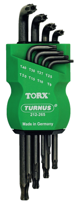 KUKKO 212-265, Tamper-TX-Allen Key Set with Key Sizes 9, 10, 15, 20, 25, 27, 30, 40_main