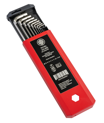 KUKKO 213-990, Long Allen Key Screwdriver Set with Ball Head, 2, 3, 4, 5, 6, 8, 10 mm Key Sizes_main