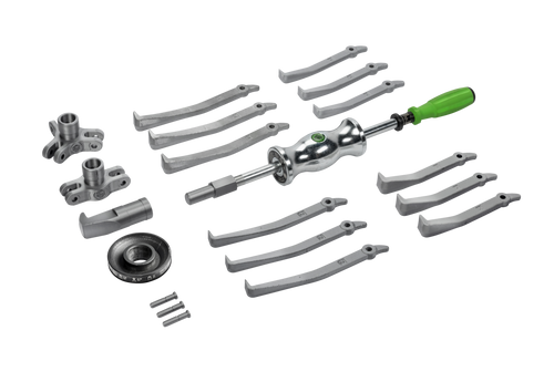 KUKKO 224-178, Puller set with sliding hammer, up to 150 mm spread, 170 mm reach, 21-piece_main