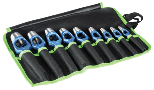 KUKKO 326-109, Henkellocheisen set ∅ 3, 5, 7, 9, 11, 13, 15, 17, 19 mm in a plastic roll bag_main