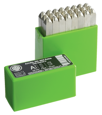 KUKKO 331-002, Striking letter set, extra heavy quality, bright nickel plated, 27 pieces_main