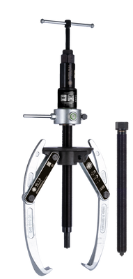 KUKKO 46-1-B, Heavy-duty, 2-arm universal puller 300 x 300 mm with swiveling puller legs, combination crosshead and grease-hydraulic spindle (tractive force up to 15 t)_main