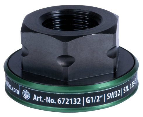 KUKKO 671519, Power nut with a diameter of 30 mm, key width of 19 mm, thread size of M15_main