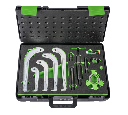 KUKKO 845-851, Hydraulic "10 Puller" Set 50-250 x 250 mm / 10 ton with self-centering Jaws_main