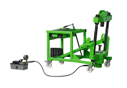 KUKKO Y-AP-75, Mobile Hydraulic Axle Stem Press "AXLE" with 75 t max. pressing force_main