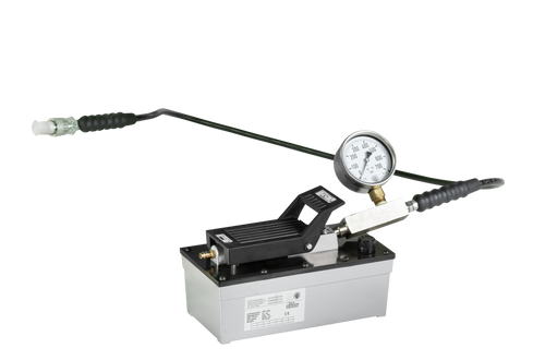 KUKKO YPP-525, Pneumatic, hydraulic pump with pressure gauge, hose_main