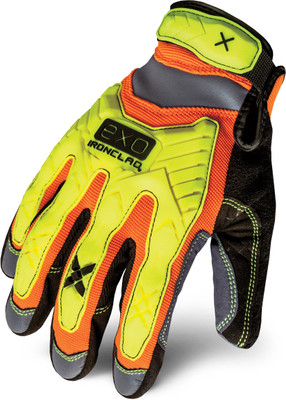Ironclad EXO2-HZI-06-XXL, Exo Impact Hi-Viz Glove, XXL, 1 pair_main