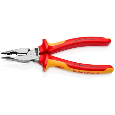 Knipex 08 28 185 US,  7 1/4" Needle-Nose Combination Pliers-1000V Insulated_2 Knipex 08 28 185 US,  7 1/4" Needle-Nose Combination Pliers-1000V Insulated_2