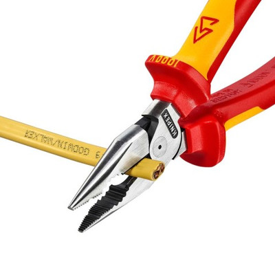 Knipex 08 28 185 US,  7 1/4" Needle-Nose Combination Pliers-1000V Insulated_3 Knipex 08 28 185 US,  7 1/4" Needle-Nose Combination Pliers-1000V Insulated_3