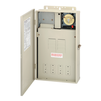 Intermatic T40004R, 125A Load Center with T104M Mechanism, 8-Breaker Spaces_main