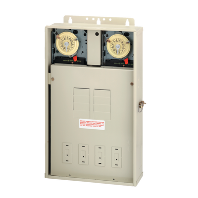 Intermatic T40404R, 125A Load Center with Two T104M Mechanisms, 8-Breaker Spaces_main