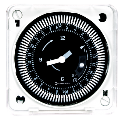 Intermatic MIL72EQTUZH-120, 24-Hour 120V Electromechanical Flush Mount Timer Module with Battery Backup and Manual Override, 15 Minute Intervals, 21A, SPDT_main