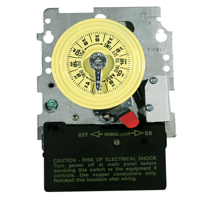Intermatic T104M201, 24-Hour 208-277V Mechanical Time Switch, DPST, Pool Heater Protection, Mechanism Only_main