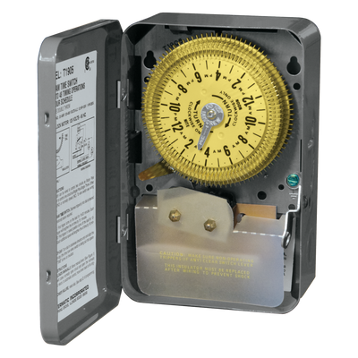 Intermatic T1905, 24-Hour Mechanical Time Switch, 125 VAC, 60Hz, SPDT, Indoor Metal Enclosure, 15 Minute Interval_main