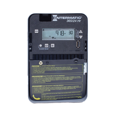 Intermatic ET2105C, 24-Hour/365 Day 1-Circuit Electronic Control, 120-277 VAC, SPST, Indoor Metal Enclosure_main