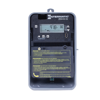 Intermatic ET2105CR, 24-Hour/365 Day 1-Circuit Electronic Control, 120-277 VAC, SPST, Outdoor Metal Enclosure_main