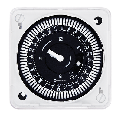 Intermatic MIL72ESWUZH-240, 7-Day 240V Electromechanical Flush Mount Timer Module with Manual Override, 2 Hour Intervals, 21A, SPDT_main
