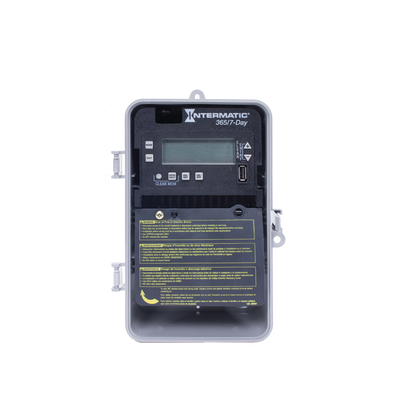 Intermatic ET2725C, 7-Day/365 Day 2-Circuit Electronic Control, 120-277 VAC, 2-SPST/DPST, Indoor Metal Enclosure_main