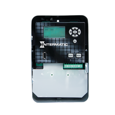 Intermatic ET90215C, Astronomic 365-Day 2-Circuit Electronic Control, 120-277 VAC, 50/60 Hz, 2-SPDT, Indoor Metal Enclosure, Ethernet Optional_main