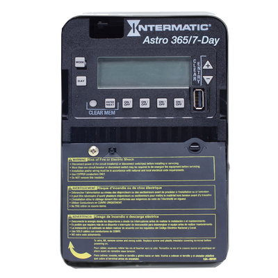 Intermatic ET2845C, Astronomic 7-Day/365 Day 4-Circuit Electronic Control, 120-277 VAC, 4-SPST/2-DPST, Indoor Metal Enclosure_main