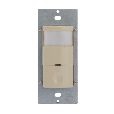 Intermatic IOS-DSR-IV, Commercial Grade Self-Adaptive In-Wall PIR Occupancy/Vacancy Sensor, No Neutral Required, Ivory_main