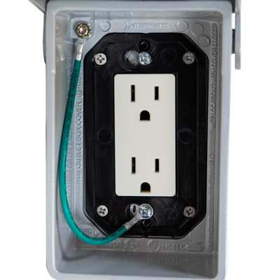 Intermatic WP3110MXD, Extra-Duty Die-Cast In-Use Weatherproof Cover, Single-Gang, Vrt, 2.75" Gray_main