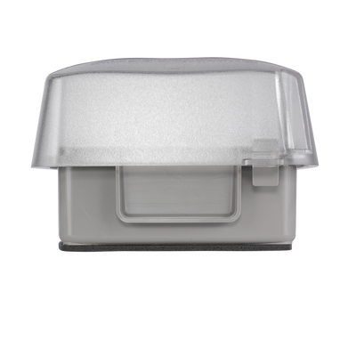 Intermatic WP5240C, Extra-Duty Plastic In-Use Weatherproof Cover, Double-Gang, Vrt, 3.625" Clear_main