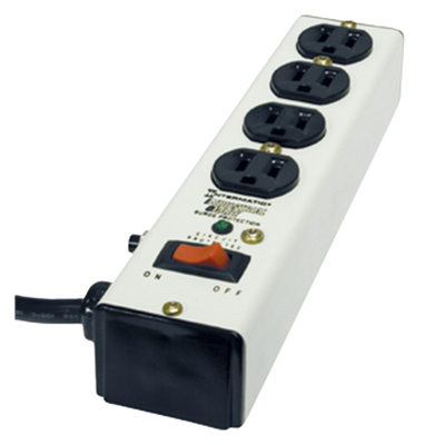 Intermatic IG112463, Surge Protective Device, Point-of-use strip, White, 3-Mode, 4 Outlets, 125 VAC, Type 3, Connected Equipment Warranty 5 yr $10,000_main