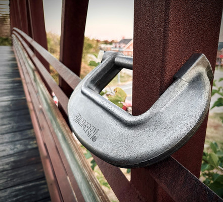 Palmgren 9629091, Super Duty 8” C-Clamp with full closing spindle and short spindle (Zero Series; Bridge Clamp)_secondary