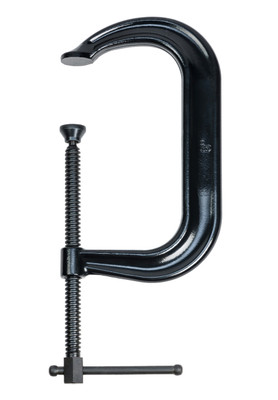 Palmgren 9629514, 8" Drop Forged Deep Throat C-Clamp W/ Black Oxide Spindle (400 Series)_main