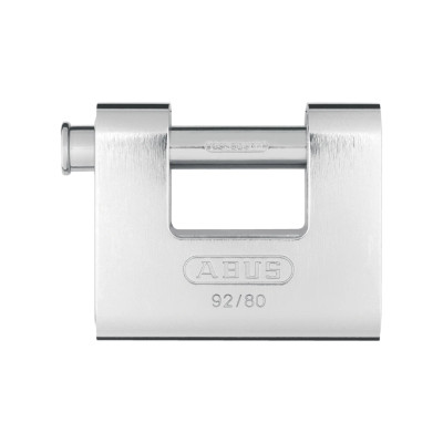 Abus 92/80 KA, Keyed Padlock,1 29/64 in,Rectangle,Gold82959_main