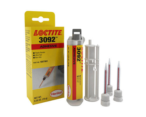 Loctite 3092 Adhesive Kit w/Syringe, 10 g Box, 1807961