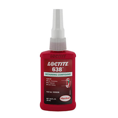 Loctite 1835936, 638 High Strength Retaining Compound, 50ml Bottle_main