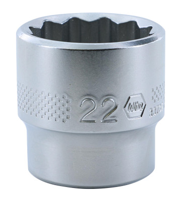 Wiha 33737 12 Point - 3/8 Inch Drive Socket - 22.0mm_main