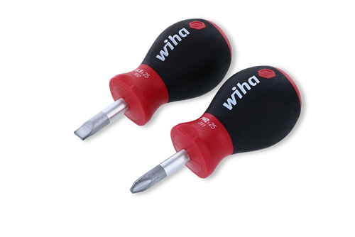 Wiha 31191 2 Piece SoftFinish Stubby Slotted and Phillips Screwdriver Set_main