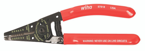 Wiha 57818 Classic Grip Wire Strippers and Cutters 7.25"_main