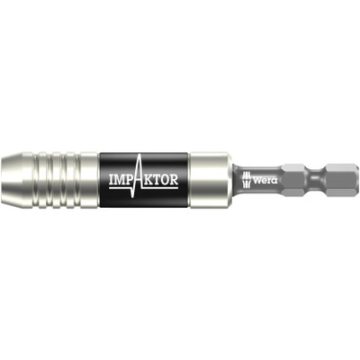 Wera 057675, 897/4 IMP Impaktor holder with retaining ring and magnet, 1/4" x 75 mm