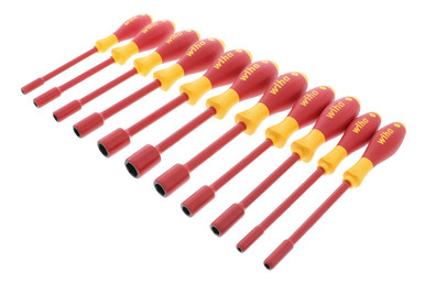 Wiha 32296 11 Piece Insulated SoftFinish Nut Driver Set - Inch ...