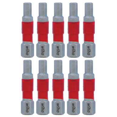 Wiha Terminator Impact Insert Bit - Hex 6.0mm X 29mm, 2-Pack, For Impact Drivers & Wrenches