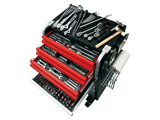 Ktc Rachet Set KTC SK8031EX, 6.3/9.5/12.7Sq. Tool Set Digi Ratchet Model (Roller ...