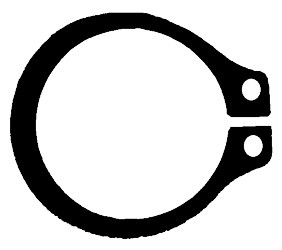 Auveco 10120, Retaining Ring Basic External 11/16 Dia - WhaleSupply.com
